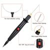 A black electric foam cutting tool with a heating element and a copper metal ferrule for detailed cutting.