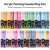 A collection of Languo 90-color acrylic painting handwriting pens in various colors and packaging.