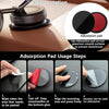 Instructions showing how to use an adsorption pad for preventing detachment on non-smooth surfaces.