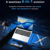 A foldable laptop and smartphone mount designed for a seamless 4-in-1 transition between devices.