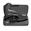 A black professional wireless Bluetooth earphone charging case with a visible battery indicator.