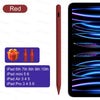Red precision capacitive stylus pen for iPad models including 6th through 10th generation iPads and mini 5/6.
