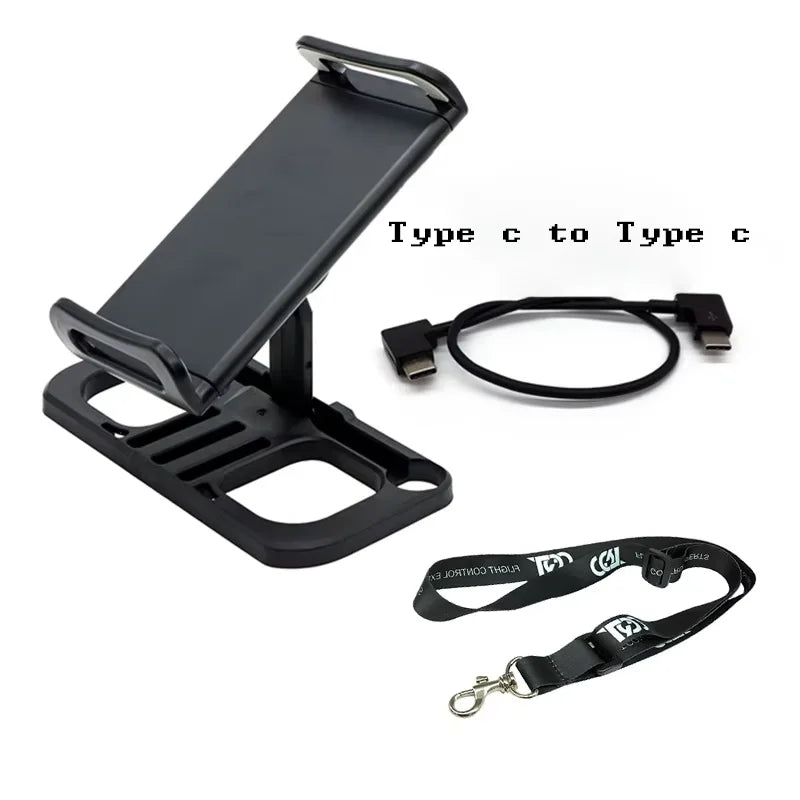 Soporte de clip de Type-C a Type-C para montar un controlador de dron DJI en una tableta o teléfono.