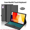 Black Case+Backlit Touch Keyboard for Xiaomi Redmi Pad 2 and SE tablet