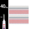A set of 40 precision waterproof marking pens in various colors and tips for woodworking and crafts.