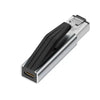 محول USB-C إلى إيثرنت فضي مع غطاء حماية أسود
