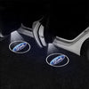 LED car door welcome lights illuminating the interior door frame for various models