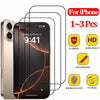 A screen protector film for an iPhone showing various installation and features like scratch resistance and high touch sensit