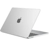 Silver laptop with Apple logo shown from the side, featuring a slim protective case.