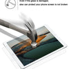 A hand using a tool to protect a phone screen, demonstrating the durability of HD tempered glass screen protectors.