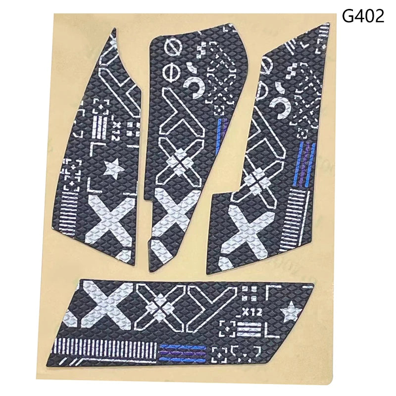 Set nichtrutschige Klebestreifen in Schwarz und Grau für die Maus, um Rutschen zu verhindern.