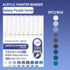 A box of Languo Acrylic Marker Galaxy Purple Series with 9 colors for drawing and art