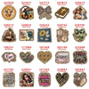 A collection of ten faith-themed acrylic hairbows featuring various religious symbols and designs.