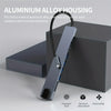 A slim aluminum alloy housing for a multi-port USB-C docking hub with fingerprint proof and good cooling features.