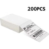 A white box containing 200 pieces of thermal shipping labels ready to print.