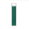 A vertical view of a precision mechanical pencil with a built-in sharpener, featuring multiple sharpened leads.