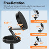 Black Ulanzi tripod with multi-axis folding and rotation features for various camera angles.
