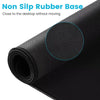 Roll of black non slip rubber base material for a trash panda playmat
