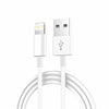 White USB-A to Lightning fast charging cable for Apple devices