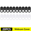 A set of 20 silicone privacy lens protectors for laptops and tablets.