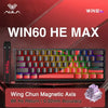 WIN60 HE MAX keyboard featuring a magnetic axis and 8K Hz return with 0.02mm accuracy