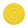 A round, yellow silicone ripple grip magnetic phone stand.