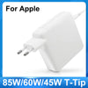 White T-Tip universal laptop charger for Apple devices