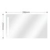 A rectangular matte film screen protector with dimensions 396mm by 253mm.