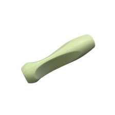 A light green silicone pen grip sleeve designed to provide a comfortable and secure hold for digital pens.