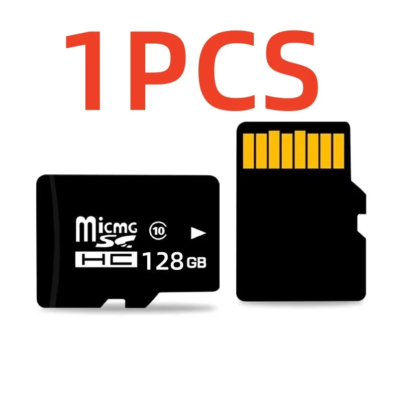 One piece of a black MicroSD memory card with a yellow chip visible.