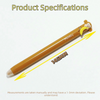 A wooden pen shaped like a monkey is shown with measurements and text indicating 145mm length.