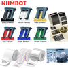 Various ribbon colors including black, white, gold, red, blue, and green thermal transfer labels for organization