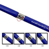 A set of precision mechanical pencils showing different lead sizes HB, 2B, 3B, and 4B on a blue barrel.