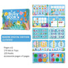 A marine digital edition learning math book with colorful activities and accessories for toddlers
