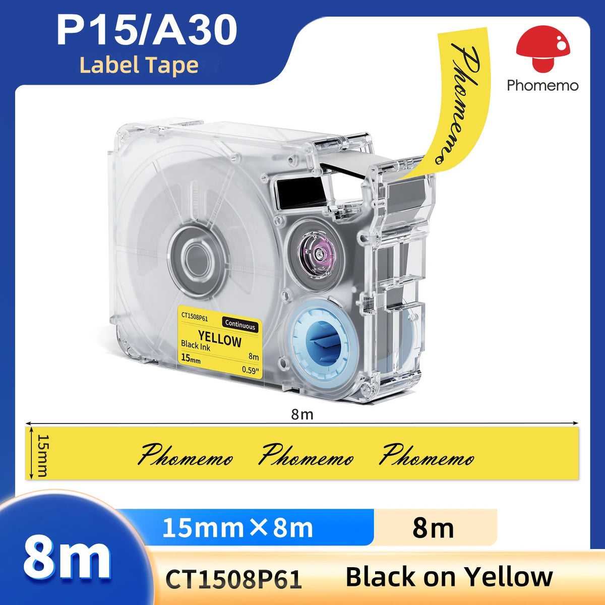 P15/A30 label tape and a device for creating custom stickers