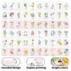 A set of affirmation cards featuring various positive messages and illustrations for daily positivity.