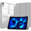 A silver multi-device protective case for an iPad, shown alongside multiple protective covers.