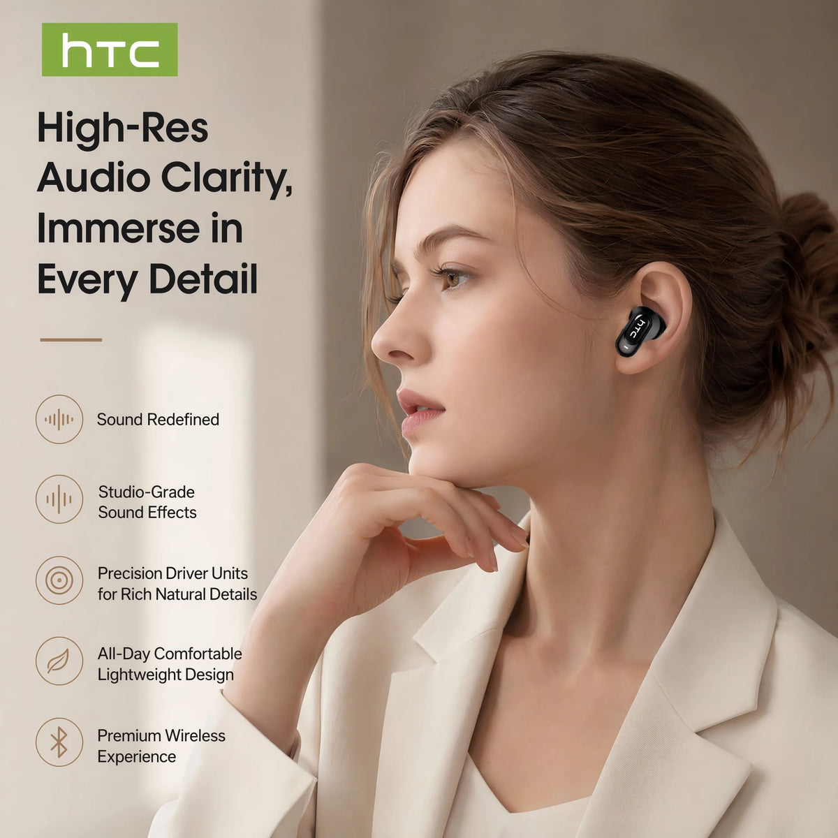 True Wireless Earbuds with Noise Reduction