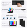 Une main interagit avec un clavier magnétique flottant multifonction pour iPad.