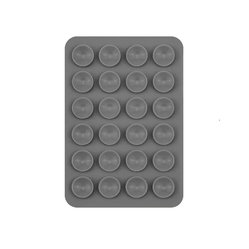 A pack of 24 silicone suction cups for mounting phones and tablets.