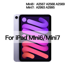 A display showing various color options for a Tempered Glass Screen Protector for iPad Mini 6 and Mini 7.