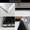 Show details of a universal laptop cover for MacBook Air 15 showing various angles and features.