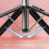 A close-up view of a Quadruped support structure for a Bluetooth selfie stick tripod, highlighting its stability features.