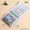 Set of 8 reusable zipper mesh storage bags for small items like building blocks