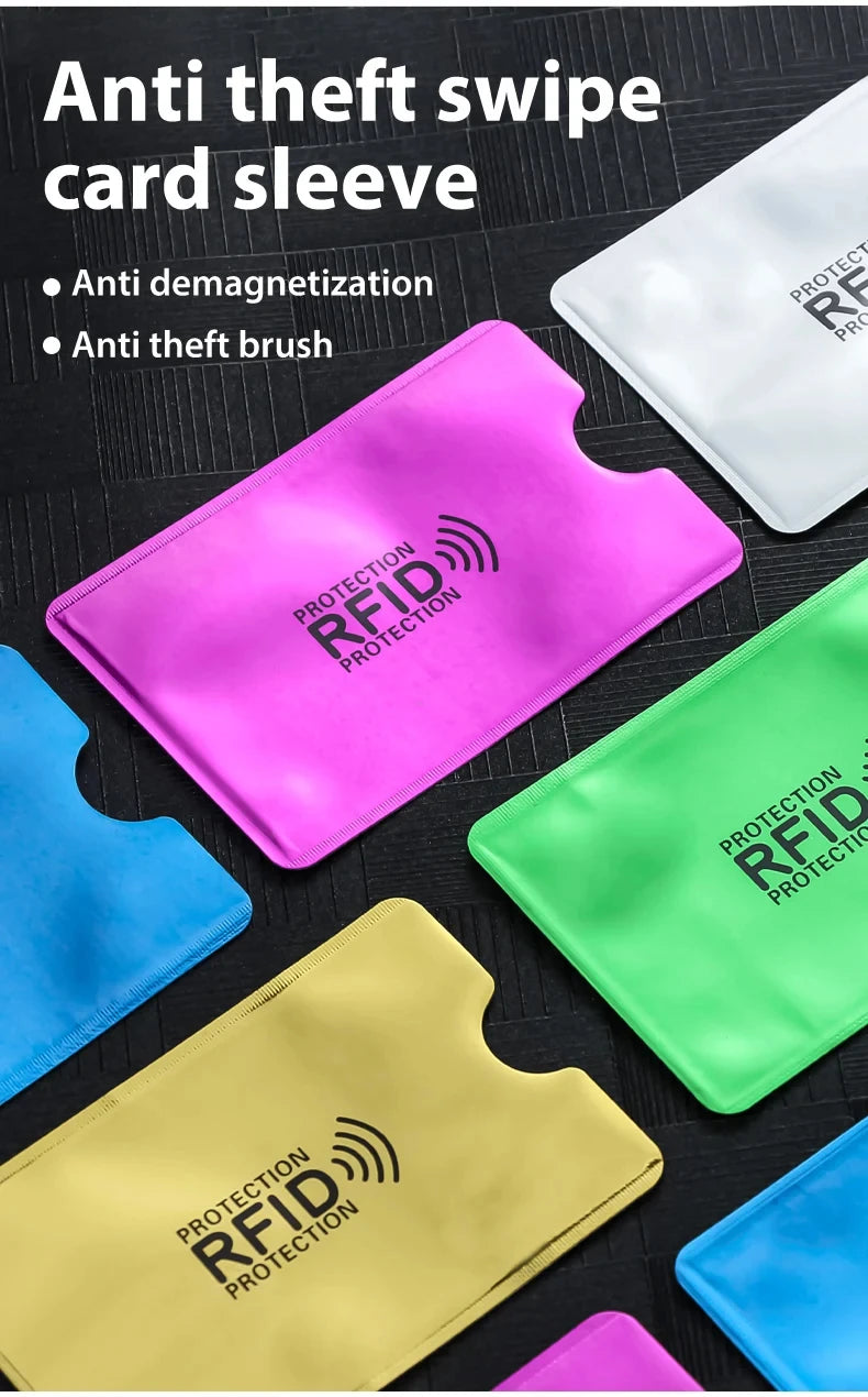 Diverses gaines et brosses anti-vol colorées pour la protection RFID