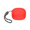 A red silicone protective case for Soundcore P20i earbuds.