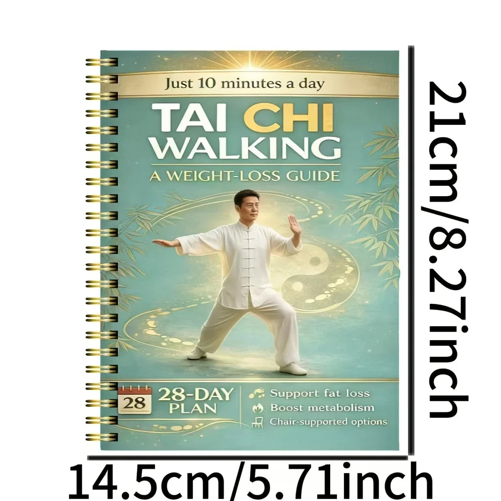 A guide for Tai Chi Walking weight loss featuring a person practicing the exercise.
