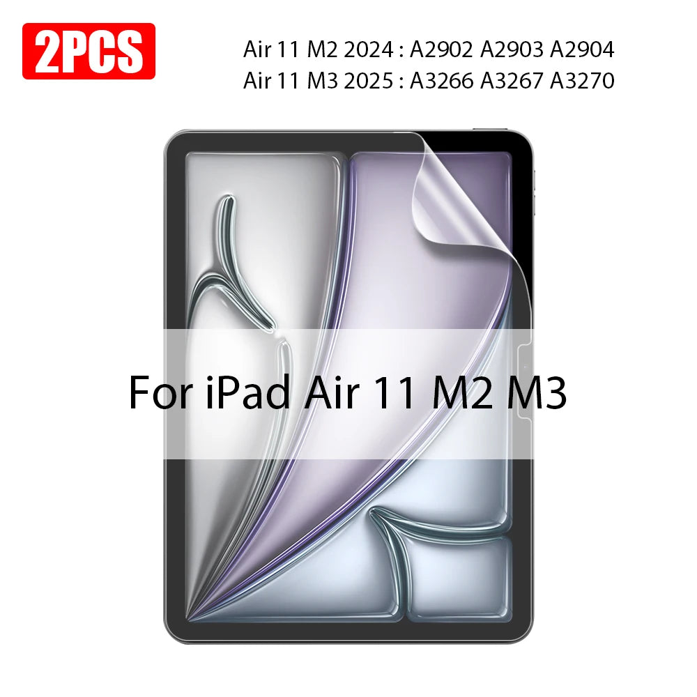 Two tempered glass screen protectors for iPad Air 11 M2 and M3 models