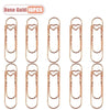 Set of ten rose gold metal pen clips for notebooks and journals