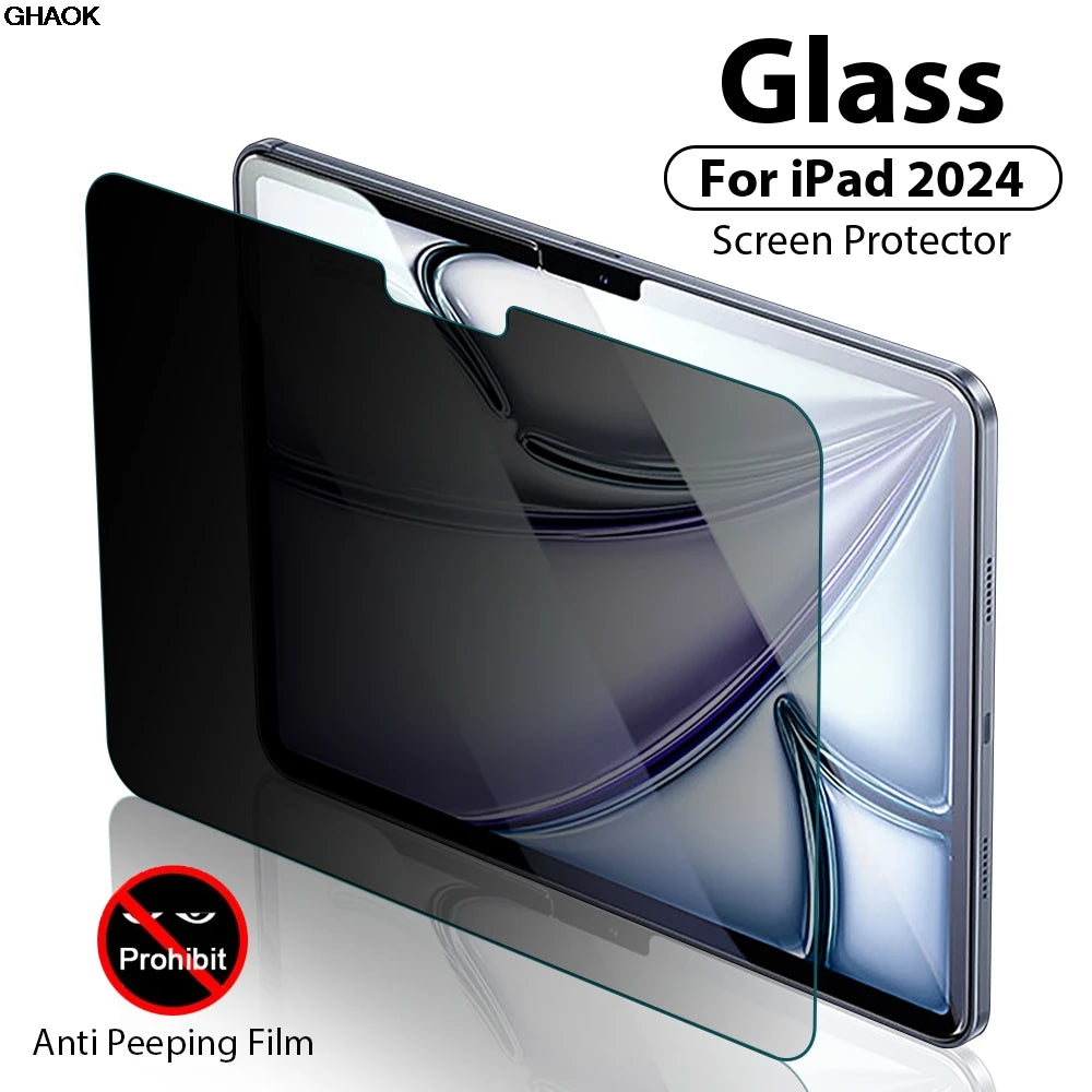 Anti-Peeping Tempered Glass Screen Protector for iPad Models